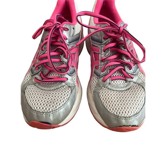 Asics Womens Gel Contend 3 Running Shoes White Pink F910215 Color Block Mesh 7.5 - Picture 1 of 7